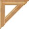 Ekena Millwork Traditional Traditional Rough Sawn Bracket w/ Offset Brace, Western Red Cedar, 8"W x 36"D x 36"H BKT0806X36X36TRA01RWR - alternate 2